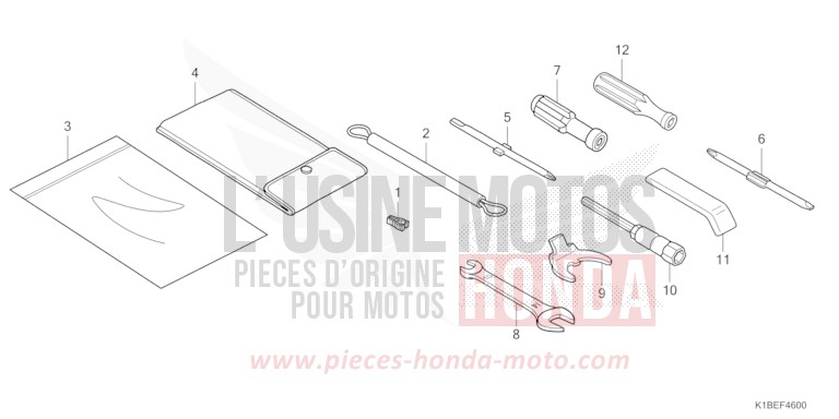 TOOL for Forza 350 PEARL SIENA RED (R320) from 2023